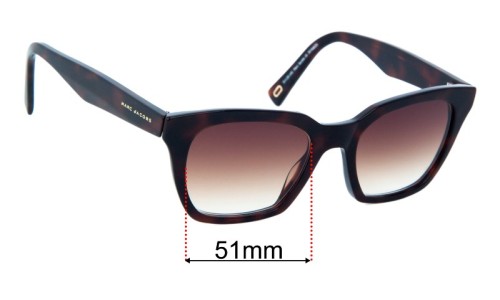Marc by Marc Jacobs 16 Replacement Lenses 51mm Wide 