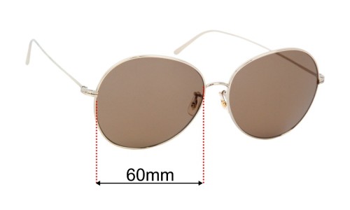 Oliver Peoples OV1289S Ysela Replacement Lenses 60mm 