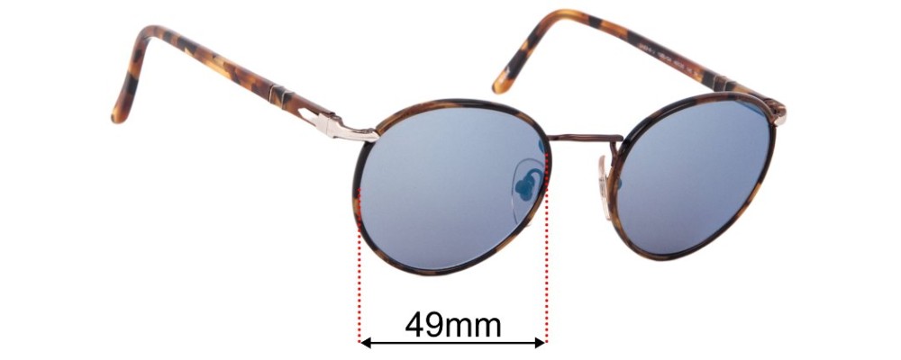 Sunglass Fix Replacement Lenses for Persol 2422-S-J - 49mm Wide