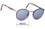 Sunglass Fix Replacement Lenses for Persol 2422-S-J - 49mm Wide 