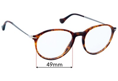 Persol 3125-V Replacement Lenses 49mm wide 