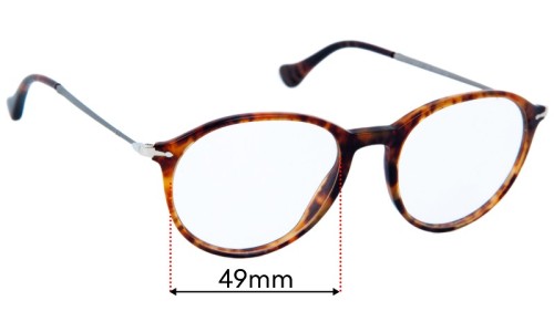 Persol PERSX3125V00006B Replacement Lenses 49mm wide 