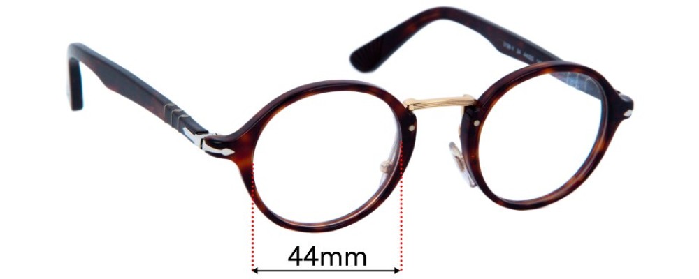 Sunglass Fix Replacement Lenses for Persol 3128-V - 44mm Wide