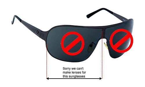 Police S8415 Replacement Sunglass Lenses 95mm 