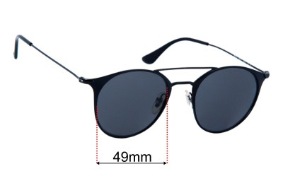 Ray Ban RB3546 Replacement Lenses 49mm wide 