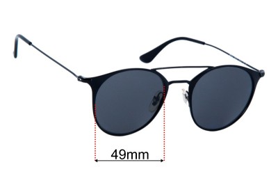 Ray-Ban RB3546 Verres de Remplacement 49mm wide 