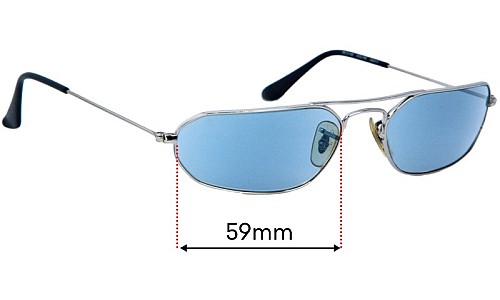 Ray Ban RB3148 Replacement Lenses 59mm wide 