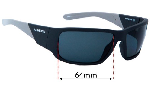 Arnette AN4297 Snap II Replacement Lenses 64mm 