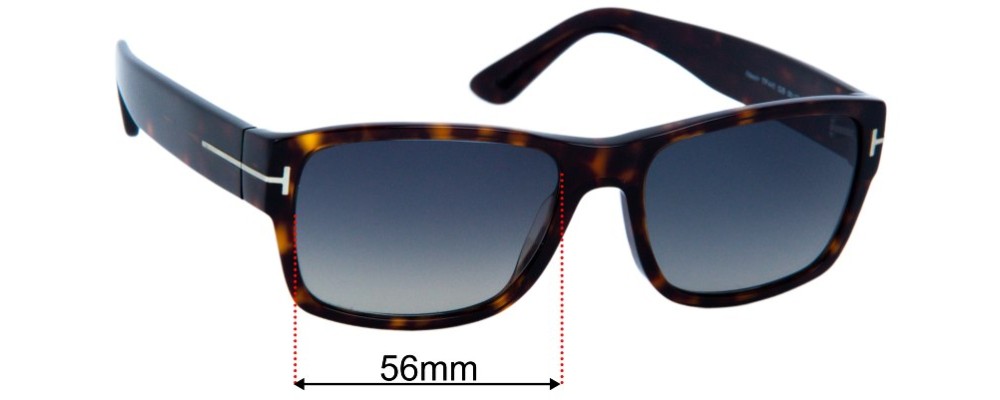 Replacement Lenses for Tom Ford Mason TF0445 - 56mm Wide