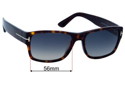 Tom Ford Mason TF445 Replacement Lenses 56mm wide 