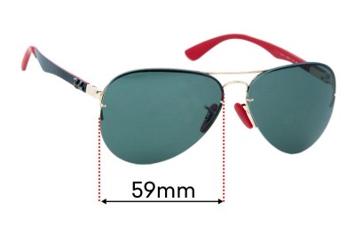Ray Ban RB3460 Replacement Lenses 59mm wide 