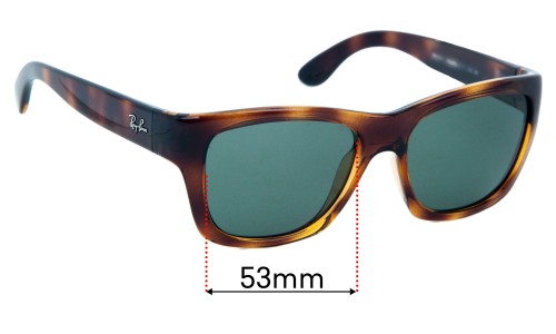Ray Ban RB4194 Replacement Lenses 53mm wide 