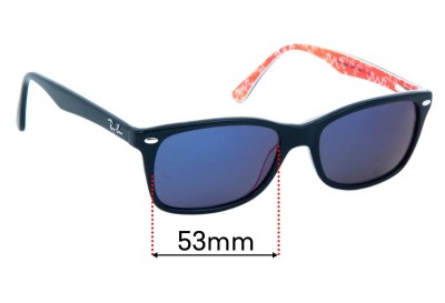 Ray Ban RB5228 Replacement Lenses 53mm wide 