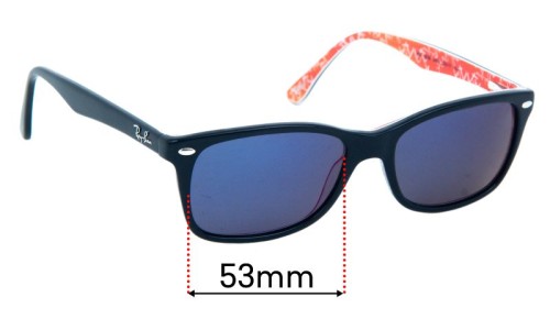 Ray Ban RB5228 Replacement Lenses 53mm wide 