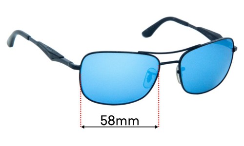 Ray Ban RB3515 Replacement Lenses 58mm wide 