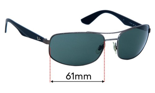 Ray-Ban RB3527 Ersatzgläser 61mm wide 