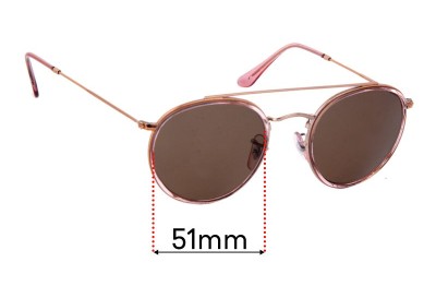 Ray Ban RB3647-N Replacement Lenses 51mm wide 