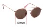 Sunglass Fix Verres de Remplacement pour Ray-Ban RB3647-N - 51mm Wide 