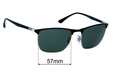 Ray Ban RB3686 Replacement Lenses 57mm wide 