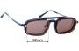 Sunglass Fix Replacement Lenses for Khoty  M4222 - 52mm Wide 