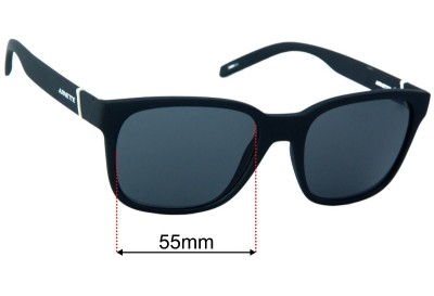Arnette Surry H AN4320 Verres de Remplacement 55mm wide 