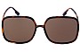 Christian Dior Sostellaire1 Replacement Sunglass Lenses Front View 