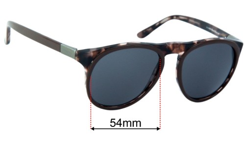 Gucci GG1014/S Replacement Lenses 54mm wide 