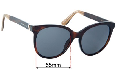 Marc by Marc Jacobs Sun Rx 15 Replacement Lenses 55mm wide 