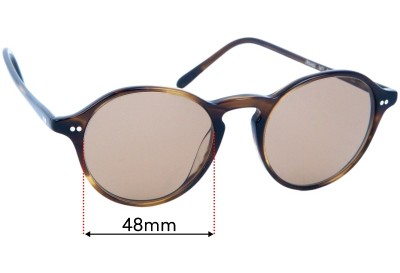 Oliver Peoples OV5445U Maxson Replacement Lenses 48mm wide 