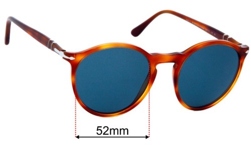 Persol 3285-S Replacement Lenses 52mm wide 