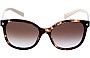 Prada SPR 22Z Replacement Sunglass Lenses 53 mm - Front View  