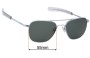 Sunglass Fix Replacement Lenses for Randolph Engineering AF075  - 55mm Wide 