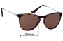Sunglass Fix Verres de Remplacement pour Ray-Ban RJ9060-S Izzy - 50mm Wide 