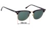 Sunglass Fix Lentes de Repuesto para Ray-Ban RB3016F Clubmaster - 55mm Wide 
