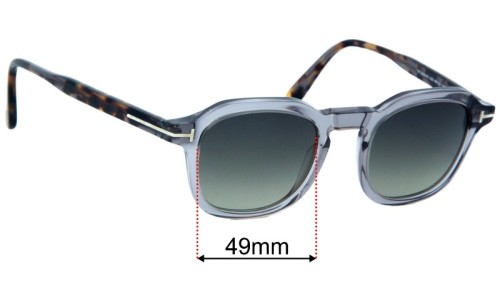 Tom Ford TF5836-B  Replacement Lenses 49mm wide 