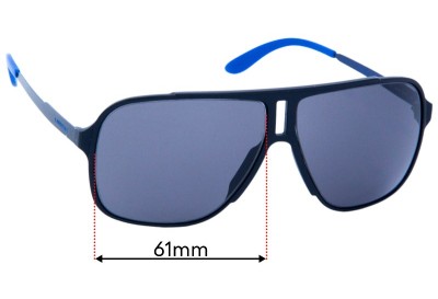 Carrera 122/S Replacement Lenses 61mm wide 