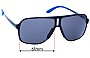 Sunglass Fix Replacement Lenses for Carrera 122/S - 61mm Wide 