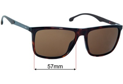 Carrera 8032/S Replacement Lenses 57mm wide 