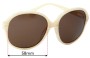 Sunglass Fix Ersatzgläser für Chloe CL 2237 - 58mm Wide 