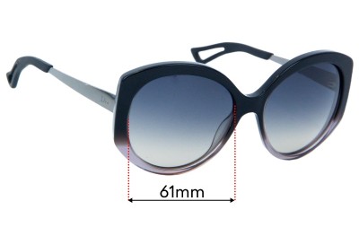 Christian Dior DiorExtase1 Replacement Lenses 58mm wide 