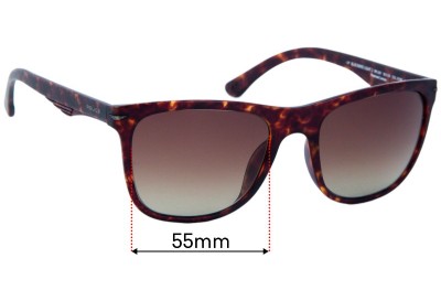 Police Blackbrid Light 2 SPL357 Replacement Lenses 55mm wide 