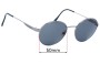 Sunglass Fix Replacement Lenses for Police S8402 - 50mm Wide 