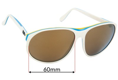 Ray Ban B&L Acardia Replacement Lenses 60mm wide 