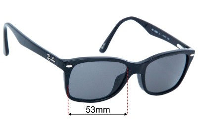 Ray Ban RB5228-F (Low Bridge Fit) Replacement Lenses 53mm wide 