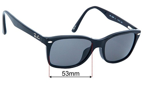 Ray-Ban RB5228-F (Low Bridge Fit) Lentes de Repuesto 53mm wide 