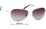 Sunglass Fix Replacement Lenses for Serengeti Gloria - 60mm Wide 