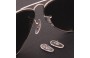 Tear Shaped Clip Silver (Ray Ban)  - Nose Bridge View 