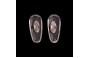 Tear Shaped Clip on Silver (Ray Ban) Nose Pads Front View 