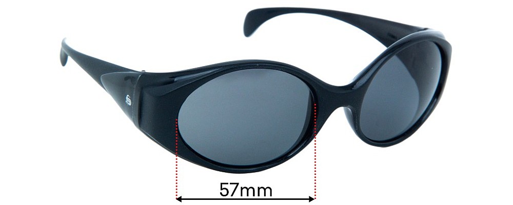 Sunglass Fix Replacement Lenses for Bolle Puff Adder - 57mm Wide