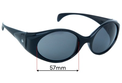 Bolle Puff Adder Replacement Sunglass Lenses - 57mm wide 